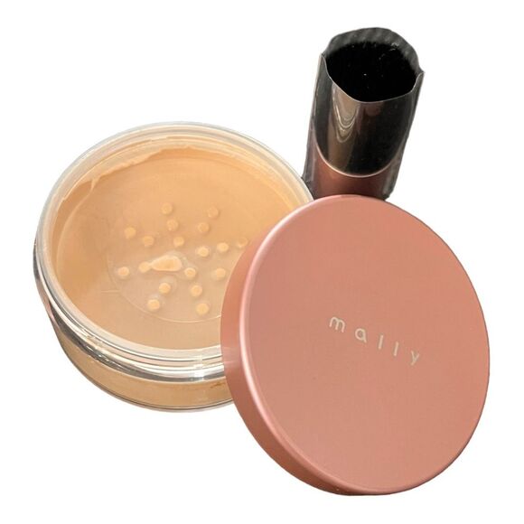 MALLY PORELESS PROTECTION SKIN FINISHER TINTED SETTING POWDER MED FULL SZ .3oz - Picture 1 of 7